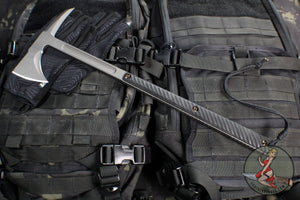 RMJ Tactical- Eagle Talon- Tungsten Finished S7 Steel- Black G-10 Handle
