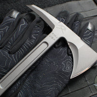 RMJ Tactical- Eagle Talon- Tungsten Finished S7 Steel- Dirty Olive G-10 Handle