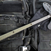 RMJ Tactical- Eagle Talon- Tungsten Finished S7 Steel- Dirty Olive G-10 Handle
