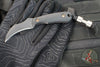 RMJ Gym Rat- Small EDC/Neck Knife- Graphite Black Finished- Black G-10 Handle