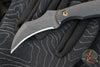 RMJ Gym Rat- Small EDC/Neck Knife- Graphite Black Finished- Black G-10 Handle