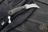 RMJ Gym Rat- Small EDC/Neck Knife- Tungsten Gray- Black G-10 Handle