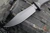 RMJ Tactical- Jungle Combat Fixed Blade Knife- Black G-10 Scale- Graphite Black Finished Nitro-V