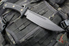 RMJ Tactical- Jungle Combat Fixed Blade Knife- Black G-10 Scale- Graphite Black Finished Nitro-V