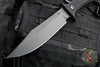 RMJ Tactical- Jungle Combat Fixed Blade Knife- Black G-10 Scale- Tungsten Gray Finished Nitro-V