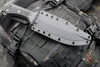 RMJ Tactical- Jungle Combat Fixed Blade Knife- Black G-10 Scale- Tungsten Gray Finished Nitro-V