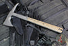 RMJ Tactical- Kestrel Tomahawk- 13" - S7 Steel- Tungsten Finish- Hyena Brown G-10
