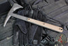 RMJ Tactical- Kestrel Tomahawk- 13" - S7 Steel- Tungsten Finish- Hyena Brown G-10
