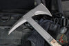 RMJ Tactical- Kestrel Tomahawk- 13" - S7 Steel- Tungsten Finish- Hyena Brown G-10