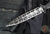 RMJ Killroy Dagger Fixed Blade Knife- Acid Etched Black Finished M390 Blade- Black G-10 Handle