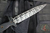 RMJ Killroy Dagger Fixed Blade Knife- Acid Etched Black Finished M390 Blade- Black G-10 Handle