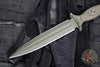 RMJ Killroy Dagger Fixed Blade Knife- OD Green Finished M390 Blade- Dirty Olive G-10 Handle