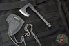 RMJ Mortifer- Neck Micro Tomahawk- Necklace- Keychain- Black Textured