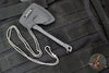 RMJ Mortifer- Neck Micro Tomahawk- Necklace- Keychain- Black Textured