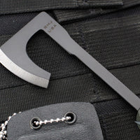 RMJ Mortifer- Neck Micro Tomahawk- Necklace- Keychain- Graphite Black Finished