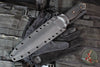 RMJ Tactical Nightshade Dagger Fixed Blade Combat Knife- Tungsten Finish- Black G-10