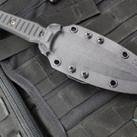 RMJ Orlando Special Dagger Fixed Blade Knife- Graphite Black Finish- Black G-10