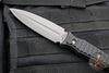 RMJ Orlando Special Dagger Fixed Blade Knife- Tungsten Finish- Black G-10