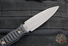 RMJ Orlando Special Dagger Fixed Blade Knife- Tungsten Finish- Black G-10