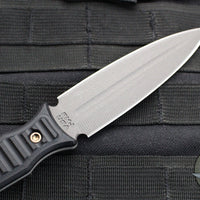 RMJ Orlando Special Dagger Fixed Blade Knife- Tungsten Finish- Black G-10