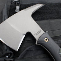 RMJ Tactical- Pathfinder Tomahawk- Tungsten Cerakote Finished- Black G-10