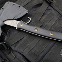 RMJ Tactical- Pathfinder Tomahawk- Tungsten Cerakote Finished- Black G-10