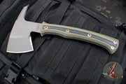 RMJ Tactical- Pathfinder Tomahawk- Tungsten Cerakote Finished- Dirty Olive G-10