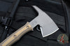 RMJ Tactical- Pathfinder Tomahawk- Tungsten Cerakote Finished- Hyena Brown G-10