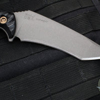 RMJ Tactical- Peregrine Fixed Blade- Tungsten Finish- Black G-10 Handle