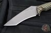 RMJ Tactical- Peregrine Fixed Blade- Tungsten Finish- Dirty Olive G-10 Handle