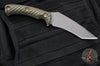 RMJ Tactical- Peregrine Fixed Blade- Tungsten Finish- Dirty Olive G-10 Handle