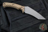 RMJ Tactical- Peregrine Fixed Blade- Tungsten Finish- Hyena Brown G-10 Handle