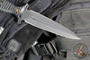 RMJ Tactical Raider Dagger Fixed Blade Combat Knife- Graphite Black Finish- Black G-10