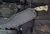 RMJ Tactical- Sapper Fixed Blade Knife- Dirty Olive G-10 Scale- OD Green Finished 80CRV2 Steel
