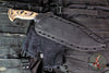 RMJ Tactical- Sapper Fixed Blade Knife- Hyena Brown G-10 Scale- Sabre Sand Finished 80CRV2 Steel
