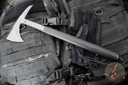 RMJ Shrike Tomahawk- 15.875" Model- S7 Steel- Black Handle Spike End