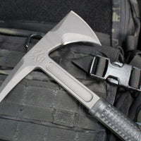 RMJ Shrike Tomahawk- 15.875" Model- S7 Steel- Black Handle Spike End