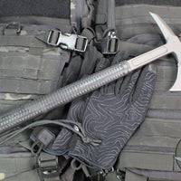 RMJ Shrike Tomahawk- 15.875" Model- S7 Steel- Black Handle Spike End