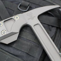 RMJ SNUGGLES 18" Model- Tungsten Finish With Dirty Olive G-10  Handle
