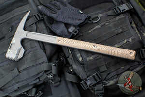 RMJ SNUGGLES 18" Model Tungsten With Hyena Brown G-10 Handle