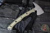 RMJ Tactical- Storm Crow Tomahawk- Tungsten Cerakote Finished- Dirty Olive G-10