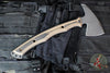 RMJ Tactical- Storm Crow Tomahawk- Tungsten Cerakote Finished- Hyena Brown G-10