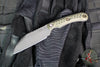 RMJ Coho- Small EDC Knife- Tungsten Gray- Dirty Olive G-10 Handle- MAGNACUT