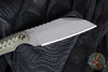 RMJ Coho- Small EDC Knife- Tungsten Gray- Dirty Olive G-10 Handle- MAGNACUT