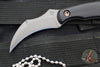 RMJ Gym Rat- Small EDC/Neck Knife- Tungsten Gray- Black G-10 Handle