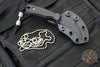 RMJ Gym Rat- Small EDC/Neck Knife- Tungsten Gray- Black G-10 Handle