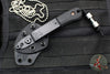 RMJ Gym Rat- Small EDC/Neck Knife- Tungsten Gray- Black G-10 Handle