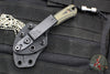 RMJ Gym Rat- Small EDC/Neck Knife- Tungsten Gray- Dirty Olive G-10 Handle