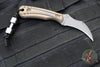 RMJ Gym Rat- Small EDC/Neck Knife- Tungsten Gray- Hyena Brown G-10 Handle