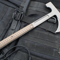 RMJ Tactical Kestrel Scout Light Tomahawk- Various G-10 Handles- Tungsten Finished Hammer Poll Tomahawk